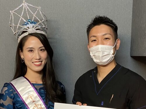 Miss Supranational Japan 2021グランプリ！岡田莉奈さんに来院いただきました！！札幌の整骨院